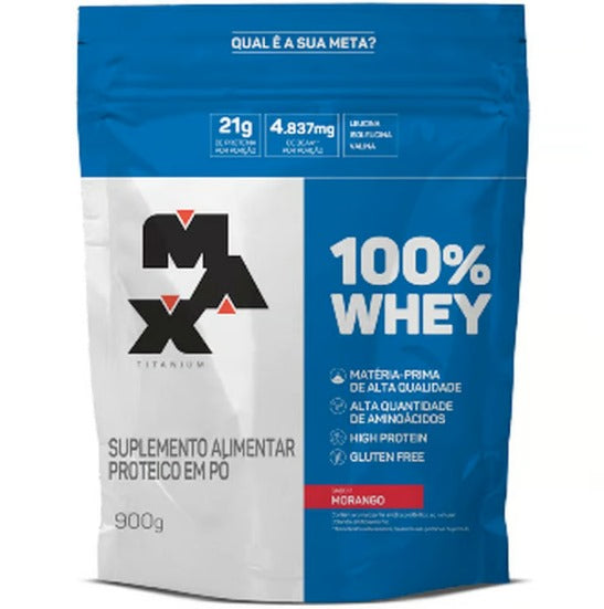 100% Whey Refil (900g) - Max Titanium