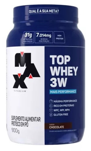 Top Whey 3w + Performance (900g) - Max Titanium