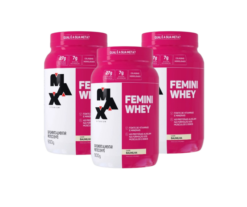 Kit 3 Femini Whey (900G) - Max