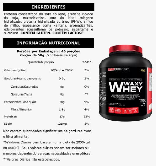 2x Whey Protein Waxy Whey 2kg - Bodybuilders