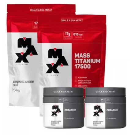 Combo 17500+ Creatine Monohidratada Max Titanium