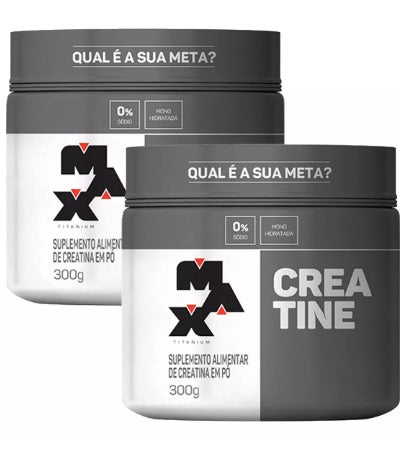 2x Creatina (300g) Monohidratada - Max Titanium