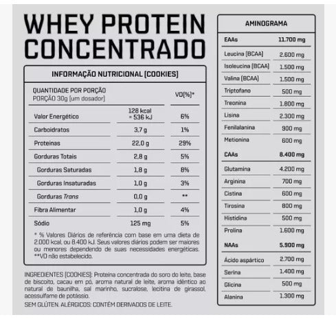 2x Whey Protein Concentrado Pote 900g - DUX Nutrition