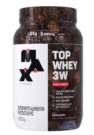 Top Whey 3W + Sabor (900g) - Max Titanium