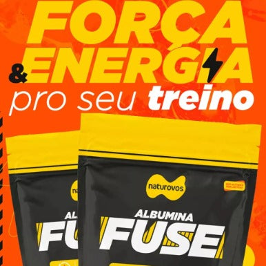 Suplemento Proteico Albumina Fuse Naturovos 420g Sabor Chocolate